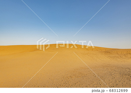 鳥取県鳥取市 朝焼けの鳥取砂丘 鳥取県鳥取市 朝焼けの鳥取砂丘 68312699