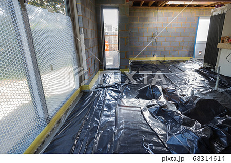 Preparation stage of underfloor heating installation, DIY 68314614