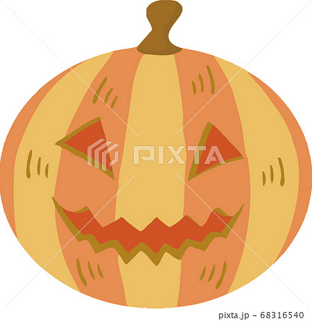 ハロウィン かぼちゃ おばけ 顔 手描きタッチ イラスト素材のイラスト素材 ハロウィン かぼちゃ おばけ 顔 手描きタッチ イラスト素材のイラスト素材