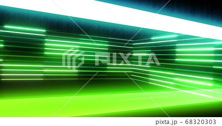 ネオン 光 蛍光灯 ライン 線 イルミネーション カラフル 3d イラスト 背景 バックグラウンドのイラスト素材 6303