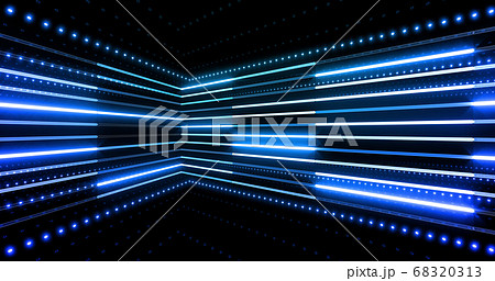 ネオン 光 蛍光灯 ライン 線 イルミネーション カラフル 3d イラスト 背景 バックグラウンドのイラスト素材 6313