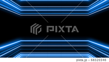 ネオン 光 蛍光灯 ライン 線 イルミネーション カラフル 3d イラスト 背景 バックグラウンドのイラスト素材 6346