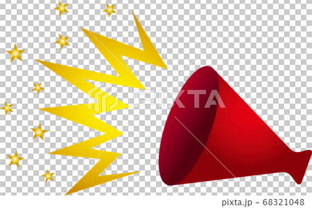 紅色擴音器矢量 紅色擴音器矢量 68321048