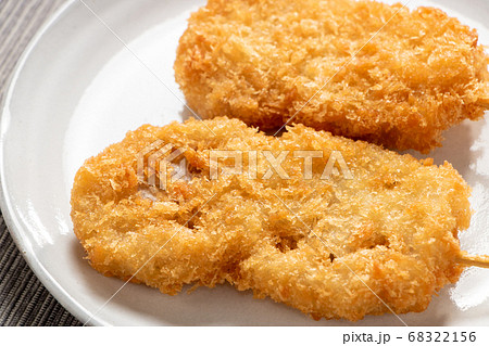 串カツ 串揚げ レンコン の写真素材
