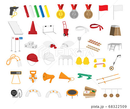 運動会イラスト素材セット 68322509
