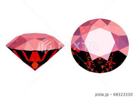 ruby stone, precious red diamond, 3d render 68323330