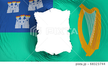Square hole in the Dublin flag 68323744