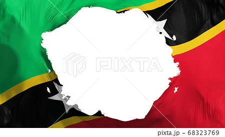 Broken Saint Kitts and Nevis flag Broken Saint Kitts and Nevis flag 68323769
