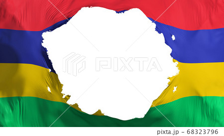 Broken Mauritius flag Broken Mauritius flag 68323796