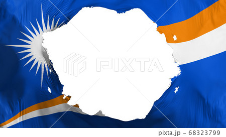 Broken Marshall Islands flag Broken Marshall Islands flag 68323799