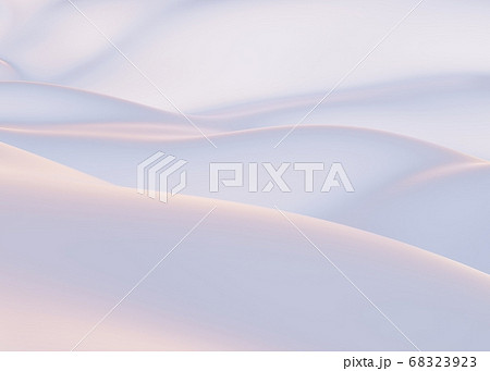 Snow-covered mountains in winter. Empty White 68323923