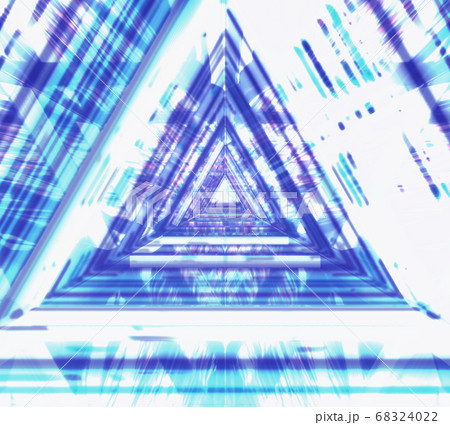 Abstract futuristic corridor with triangles 68324022