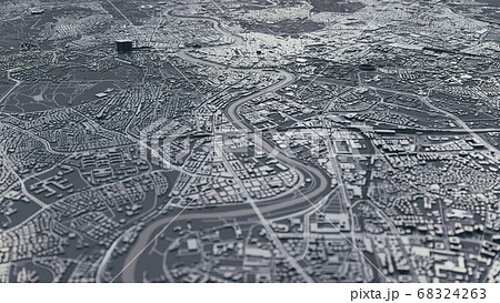 Rome city 3d map. Rome city 3d map. 68324263