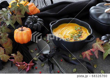 ハロウィン　パンプキンスープ　 68326760