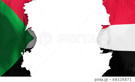 Blasted Sudan flag Blasted Sudan flag 68326871