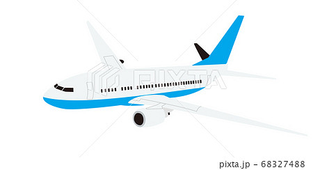 飛行機 旅客機のイラストのイラスト素材 6274