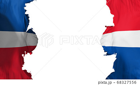 Blasted Dominican Republic flag 68327556