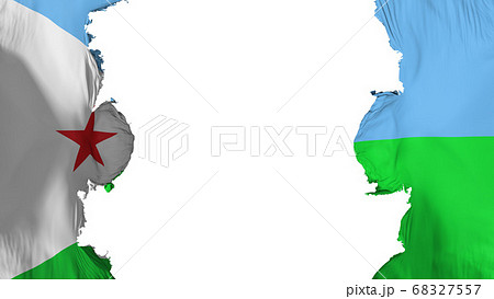Blasted Djibouti flag Blasted Djibouti flag 68327557