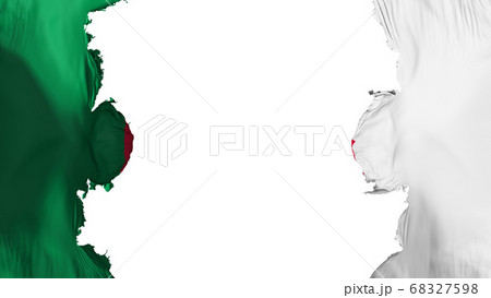 Blasted Algeria flag 68327598