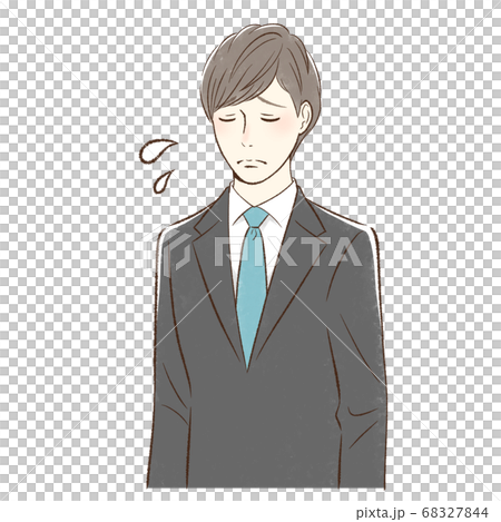 悲しむ男性 68327844