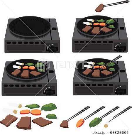 イラスト素材 家電 ホットプレート 鉄板焼き グリル 焼肉 キッチン用品 バーベキュー ベクター イラスト素材 家電 ホットプレート 鉄板焼き グリル 焼肉 キッチン用品 バーベキュー ベクター 68328665