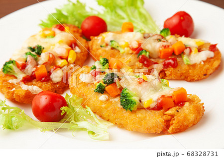 焼きチーズのハッシュポテト 68328731