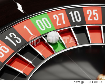 Casino roulette close up 68330104