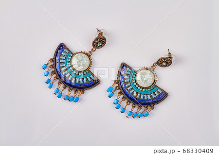 Beautiful decorative earrings. 68330409