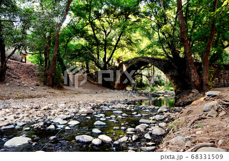 Tzelefos Venetians Bridge in Troodos Mountain, Cyprus Tzelefos Venetians Bridge in Troodos Mountain, Cyprus 68331509