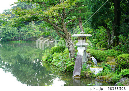 兼六園 鷺 徽軫灯籠 初夏 兼六園 鷺 徽軫灯籠 初夏 68333598