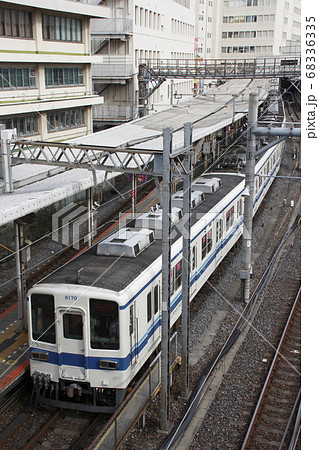 大宮駅に停車中の東武野田線8000系の写真素材
