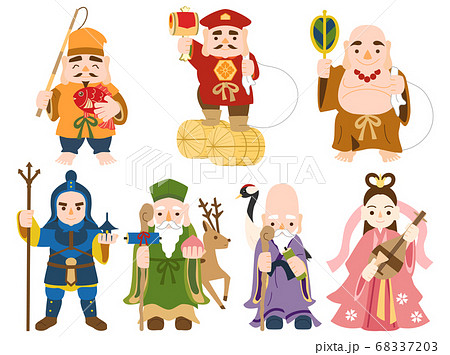七福神のイラスト素材 6373