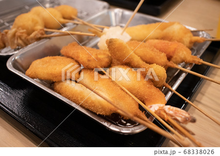 大阪名物・揚げたての串カツ 大阪名物・揚げたての串カツ 68338026