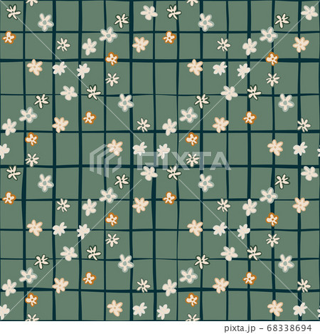 Autumn botanic seamless pattern with little 68338694