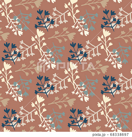 Branch abstract figures seamless pattern. Floral 68338697