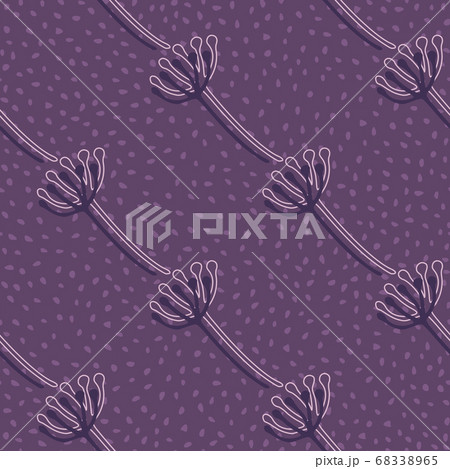 Botanic seamless pattern with dark floral 68338965