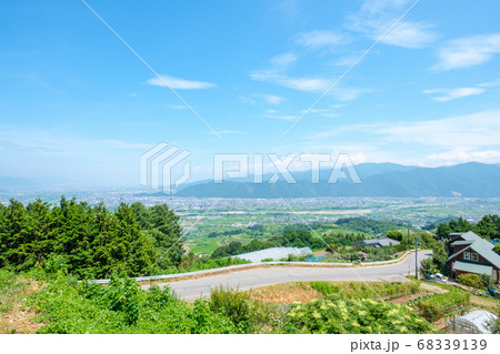 千曲川展望公園から善光寺平を望む(夏) 千曲川展望公園から善光寺平を望む(夏) 68339139