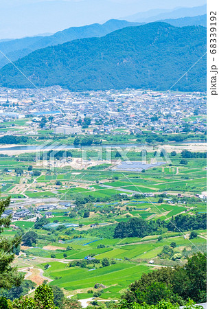 千曲川展望公園から善光寺平を望む(夏) 千曲川展望公園から善光寺平を望む(夏) 68339192