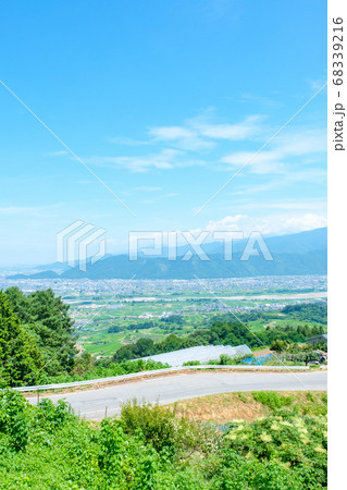 千曲川展望公園から善光寺平を望む(夏) 千曲川展望公園から善光寺平を望む(夏) 68339216