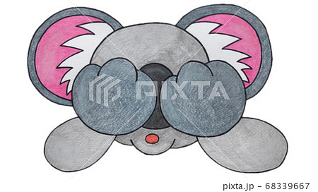 いないいないばあ コアラ1のイラスト素材