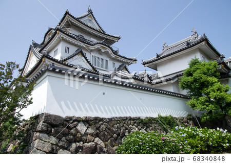 岸和田城天守と櫓の景色 岸和田城天守と櫓の景色 68340848