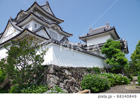 岸和田城天守と櫓の景色 68340849