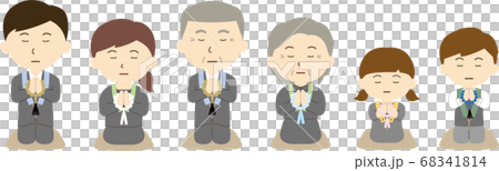 家族　仏事　式章 68341814
