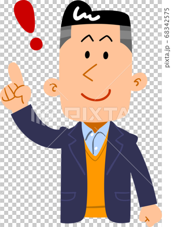一個穿夾克的男人的上半身 68342575