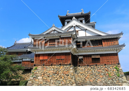 【京都府】晴天下の福知山城 【京都府】晴天下の福知山城 68342685