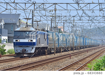 東海道本線 大磯-二宮 JR貨物 EF210-121(新鶴見) 東海道本線 大磯-二宮 JR貨物 EF210-121(新鶴見) 68343660