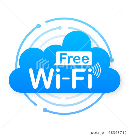 ラウンド デザイン看板BC35eu】Wi-Fi ワイファイフリー free☆れんと