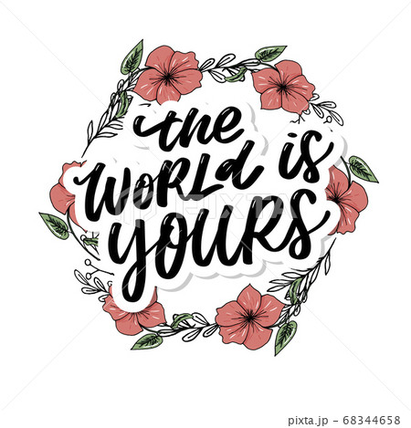 Travel life style inspiration quotes lettering. 68344658