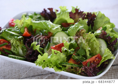 Vegetarian food. Detox vegetable salad 68344877