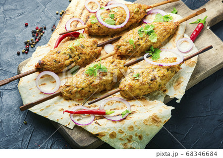 Traditional middle eastern kebab Traditional middle eastern kebab 68346684